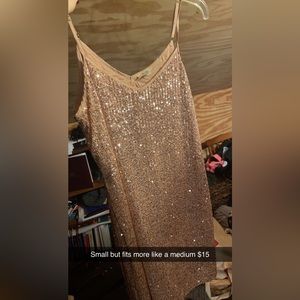 Pink sequin dress